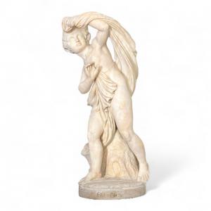 White marble sculpture